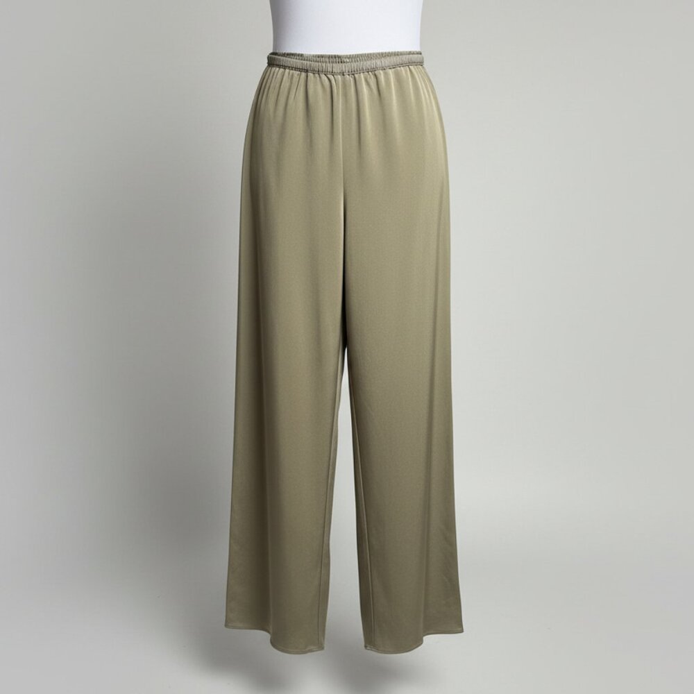 Peter Cohen tan silk pants, size S